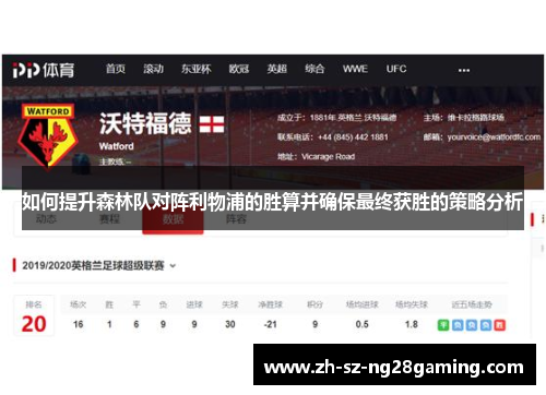 如何提升森林队对阵利物浦的胜算并确保最终获胜的策略分析