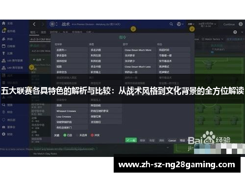 五大联赛各具特色的解析与比较：从战术风格到文化背景的全方位解读